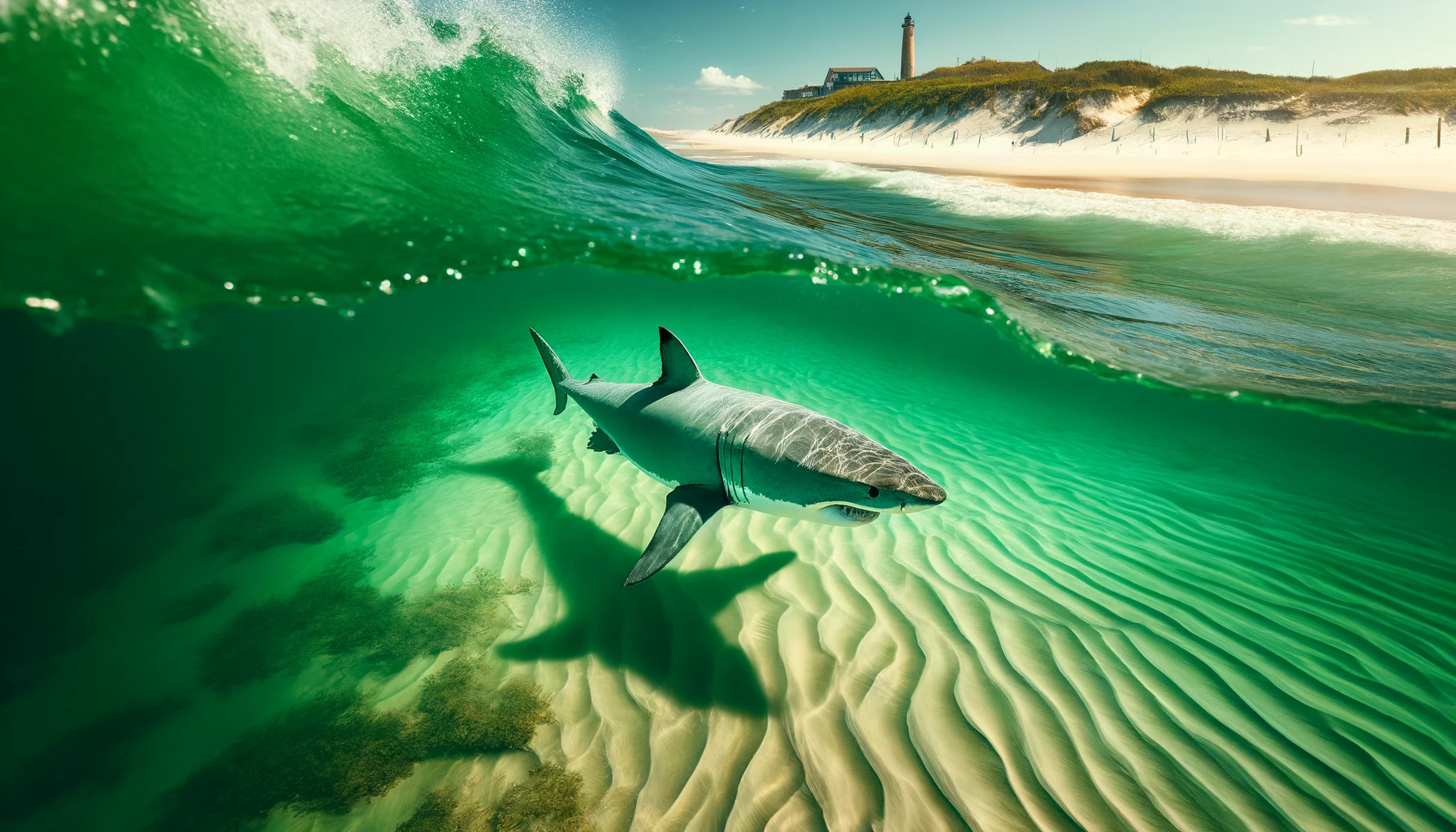 Three Great Whites Show Up South of New Orleans