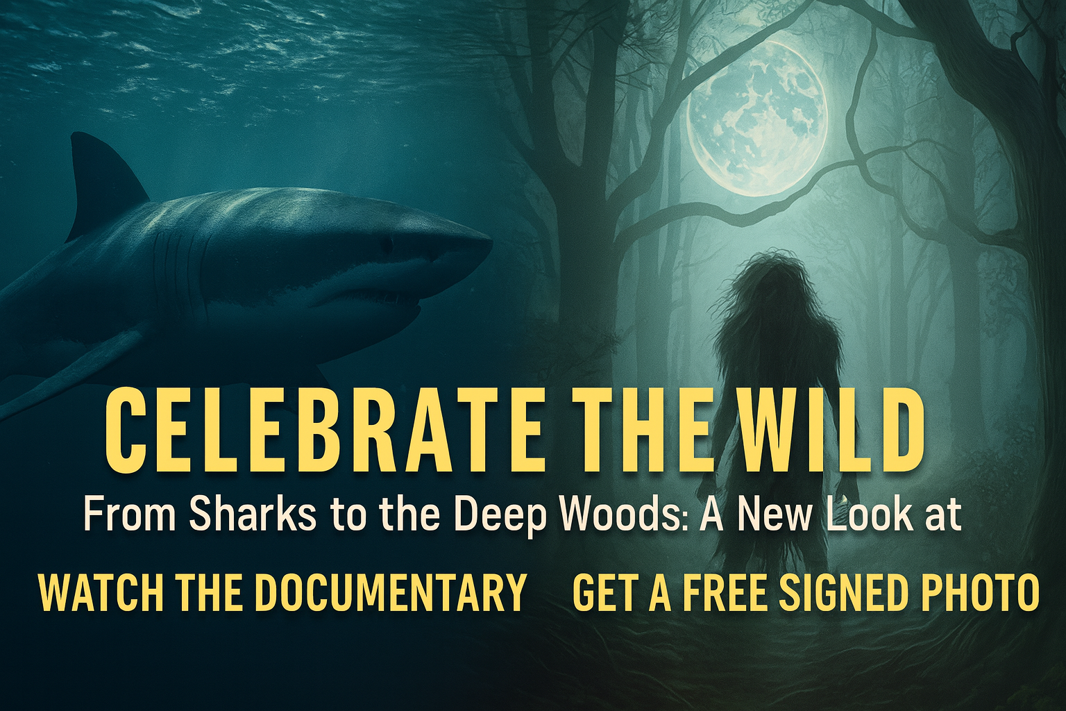 Celebrate the Wild — New Film, Shark Shirts & a Free Signed Photo
