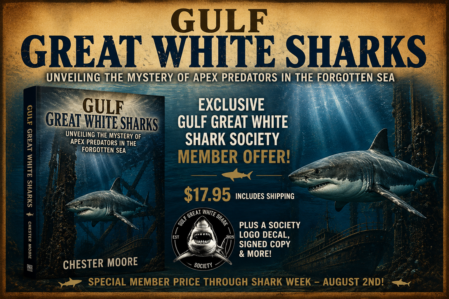 New Book Released: The First-Ever Book on Great White Sharks in the Gulf of Mexico